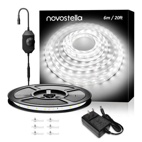 Novostella 20ft 6000K White LED Strip Lights