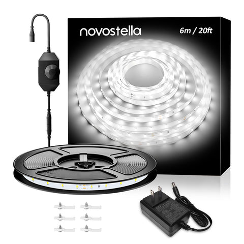 Novostella 20ft 6000K White LED Strip Lights