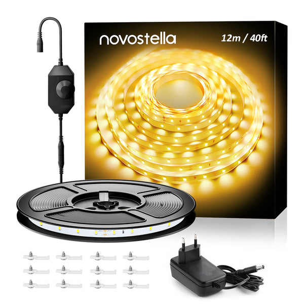 Novostella 20/40ft 3000K White LED Strip Lights(Only EU)