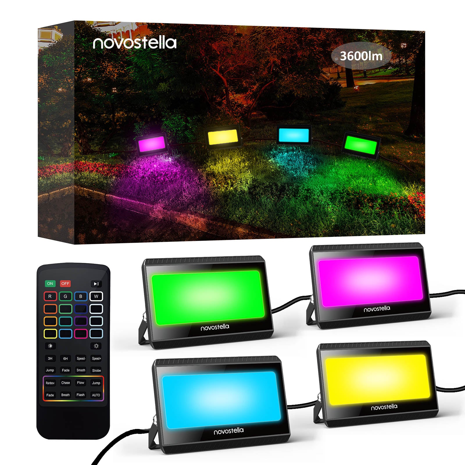 Novostella ColorBand Remote Controlled RGBW Floodlight