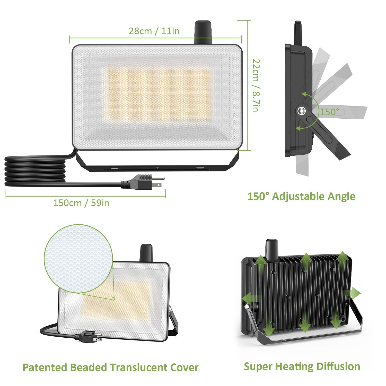 Novostella 100W Smart Tunable White LED Flood Light (WiFi)